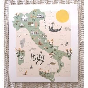 🇮🇹 Italy Country Geography Art Print Digital Illustration Drawing 🇮🇹